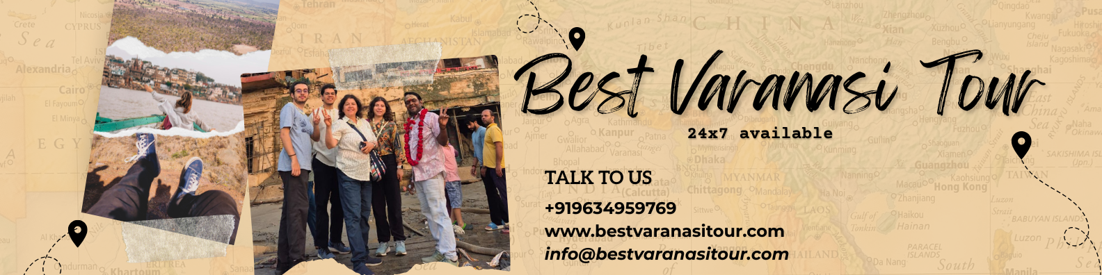 Brown Vintage Paper Travel LinkedIn Banner